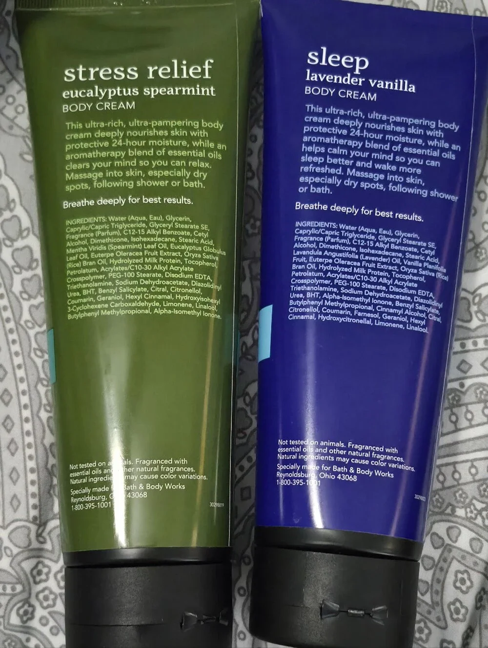 Bath & Body Works Aromatherapy Body Cream Bundle (Sleep & Stress Relief)